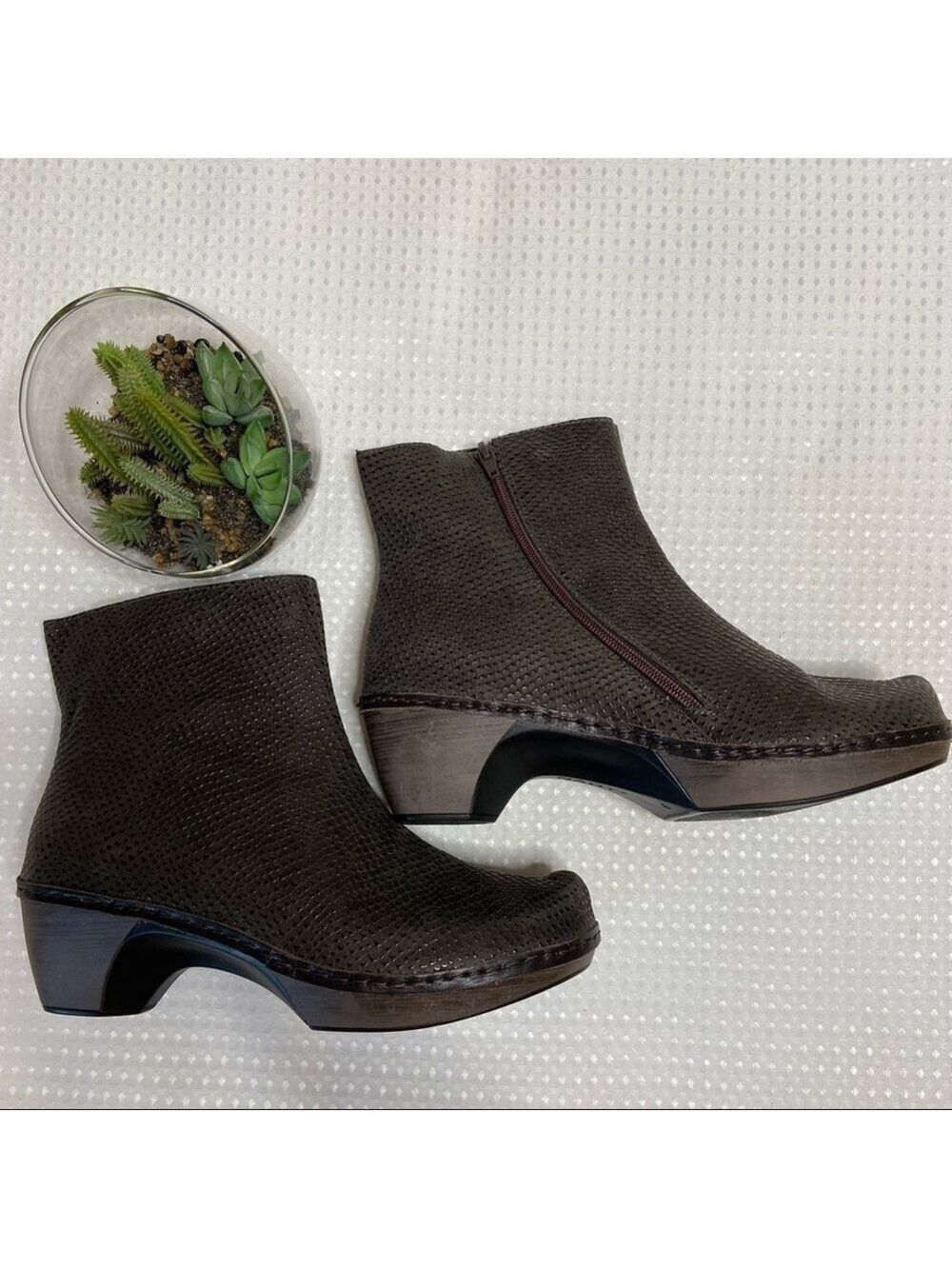NWOT NAOT Almeria Ankle Boot in Leather Croc Print